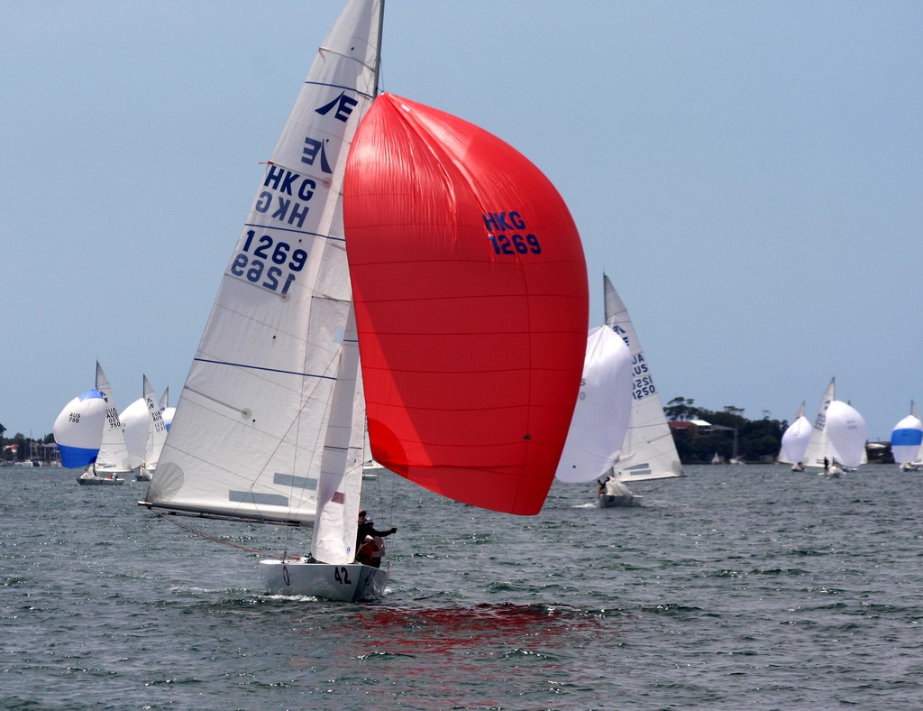 Mark Thornburrow, Greg Farrell, Andy Service, Martin Mok from Hong Kong - Dream On (Racer x) - Murphy & Nye 2010 Etchells Australian Championship  <br />
 © Sail-World.com /AUS http://www.sail-world.com